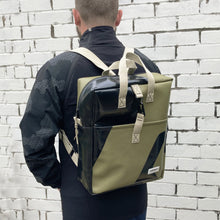 Load image into Gallery viewer, SAGE WATERPROOF BACKPACK / black / olive green