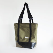 Load image into Gallery viewer, GRETA TOTE BAG / black / olive green