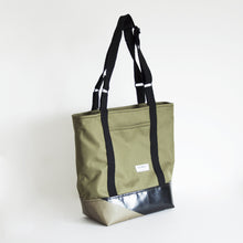 Load image into Gallery viewer, GRETA TOTE BAG / black / olive green