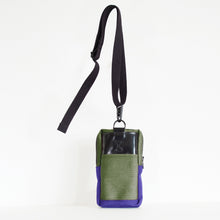 Load image into Gallery viewer, VADA PHONE POUCH / olive green / purple