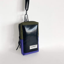 Load image into Gallery viewer, VADA PHONE POUCH / olive green / purple