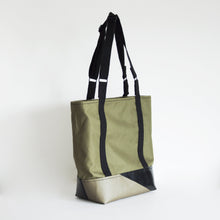 Load image into Gallery viewer, GRETA TOTE BAG / black / olive green
